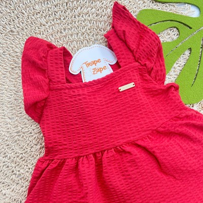Vestido com Lacinho nas Costas - Vermelho